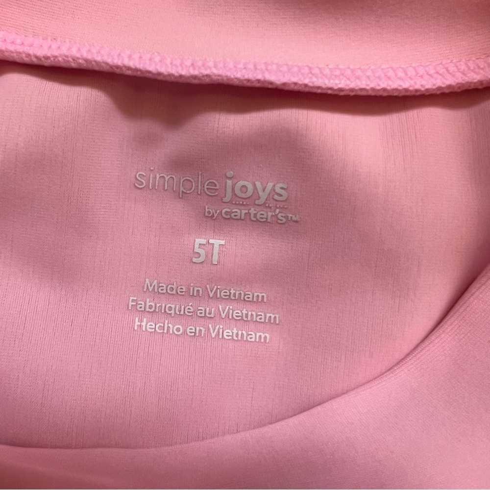 Simple Joys by Carters Little Girls Long Sleeve Rash Guard Mermaid Top Size 5T - Picture 4 of 8